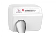 World Dryer AirMax Cast Iron White Automatic commercial hand dryer