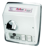 World Dryer AirMax Cast Iron White Automatic Recessed Mount commercial hand dryer