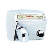 World Dryer AirMax Stainless Steel Polished Push Button commercial hand dryer
