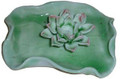 Ceramic Lotus Incense Holder - Green