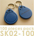 Proximity Key Fob for AVEA's access control / time recorder system, 100 pieces per pack (HS Code: 85235200, MADE IN CHINA)