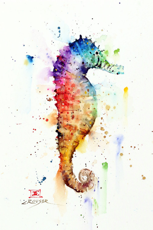 sea horse the art of dean crouser seahorse print out