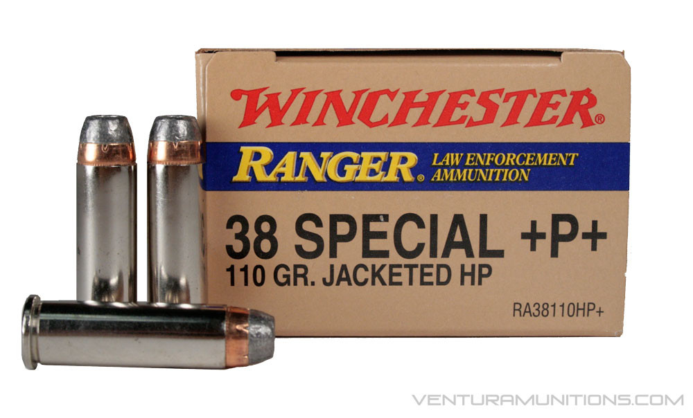 Winchester Ranger LE .38 Special +P+ 110gr JHP 50 Rounds Ventura