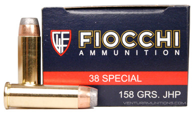 Fiocchi .38 Special 158gr JHP Ammo - 50 Rounds