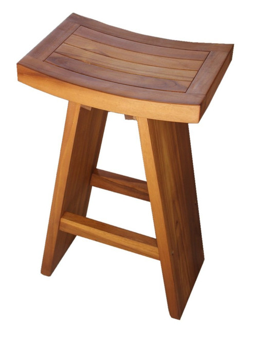 the original 30 tall asia teak bar stool