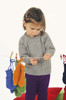 Grey Cable-Knit Organic Wool Sweater