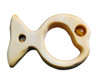 Wooden Amber Fish Rattle with Bell