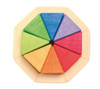 Mini Wooden Octagon Mosaic Puzzle, 8 Triangles