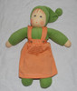 Organic Cotton Waldorf Doll- Girl with Jumper Dress