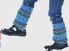 Organic Merino Wool Jacquard Leg Warmers
