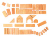 Wooden Geo Blocks in Natural by Grimm's Spiel & Holz (60 pcs)