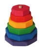 Small Angular Wooden Stacking Tower