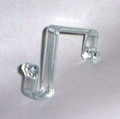 Universal Panel Hung Coat Hook for 2" thick cubicle walls.