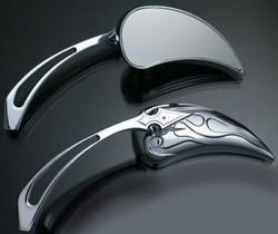 Custom Harley Chopper Chrome Motorcycle Mirrors