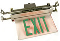 Recessed LED Edge Lit Exit Sig