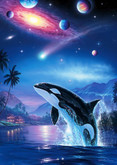Epoch Jigsaw Puzzle 02-219 Lassen Dolphin Silent Journey (108 Pieces)