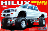 Aoshima 46623 Toyota Hilux Double Cab Lift-Up 1992(Pick Up Truck) 1/24 scale kit