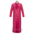 133 M. Men's Pastor/Clergy Robe Fuchsia With Majestic Satin