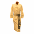 Men's Creme/Silver Clergy Robe Cassock w/ Matching Cincture Set