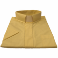 Men's Short-Sleeve Tab-Collar Clergy Shirt - Banana/Yellow