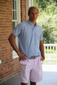 Men's Made In The South NC Cotton Polo Shirt - Carolina Blue