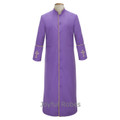207 M. Men's Clergy/Pastor Robe Purple/Gold