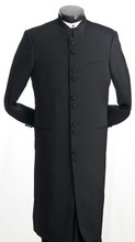 Black Full Length Clerical Suit