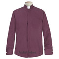 Burgundy Clergy Shirt