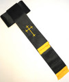 Black/Gold Band Cincture Belt