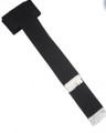 Black/Grey Band Cincture Belt