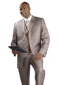 Brown/Tan Houndstooth Suit - with Matching Reversible Vest