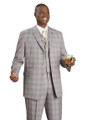 Taupe Plaid Suit
