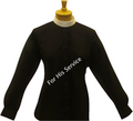 Ladies Long-Sleeve Banded/Full Collar Clergy Shirt