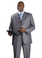 Blue-Gray Pinstripe Suit