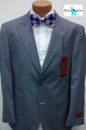 Steve Harvey 2-Button Traditional Pinstripe Suit - Gray