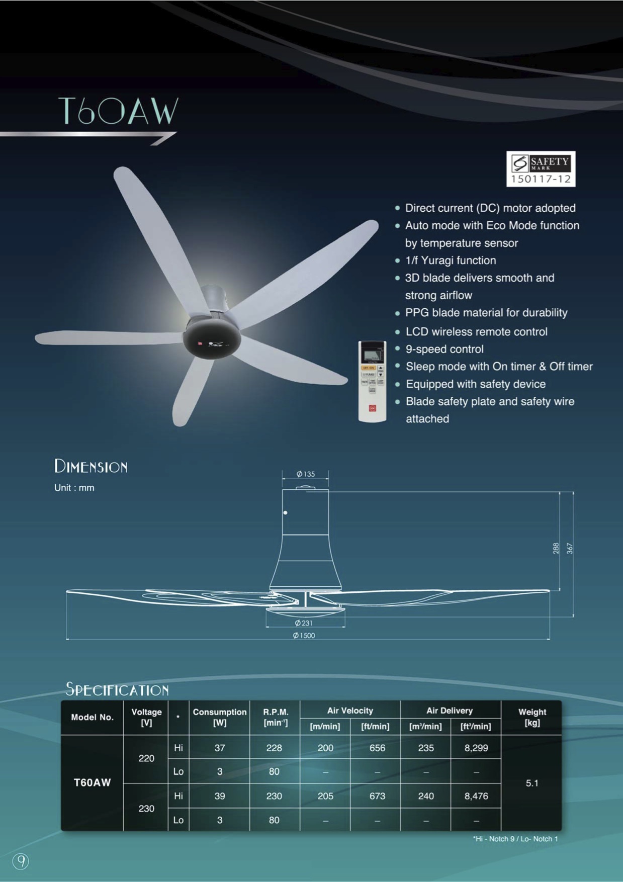 Kdk T60aw Dc Motor Ceiling Fan Informacionpublica Svet Gob Gt