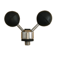 NGT Twin Stainless Steel Black Adjustable Ball Rest