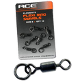 Ace Flexi Ring Swivels x 10 (Matt Black)