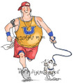 Big Guy Jogging