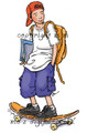 Skateboard Schoolboy