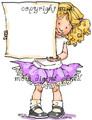 Girl with Sign