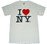 White I Love NY Tee Shirt alt image