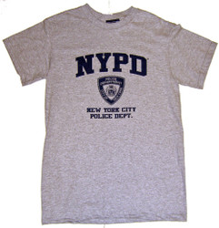 NYPD Grey Full CHest Tee
