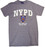 NYPD Full Chest Color Shield Ash Tee