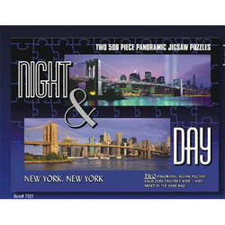 NYC Night & Day Panoramic Jigsaw Puzzles