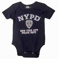 NYPD Full Chest Navy Onesie