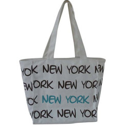 Robin-Ruth NY White/Brown Small Tote Bag