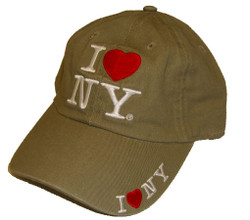 I Love NY Khaki Cap
