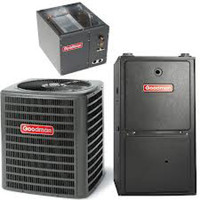 2 Ton 16 Seer Goodman 70,000 Btu 95% Afue Dual Fuel System