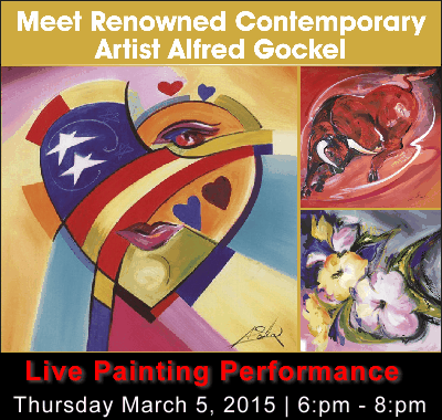 Meet Alfred Gockel at Ashley's Famous contemporary artist event